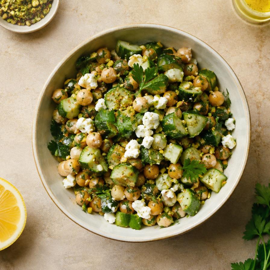 Chickpea & Cucumber Salad